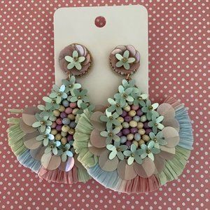 Pastel Colored Statement Earrings      KA1-57